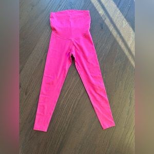 Heather Rib Maternity Midi Legging